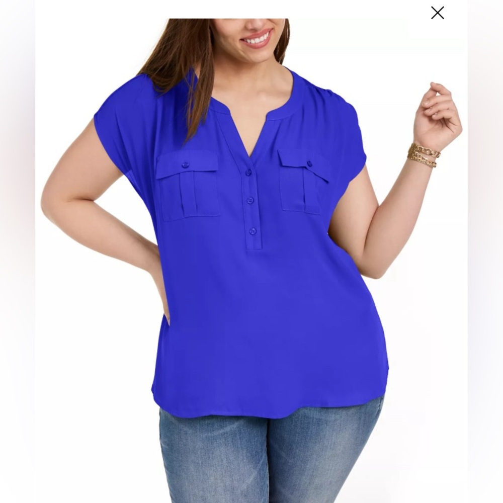 Navy blue. NWT international concepts Blouse